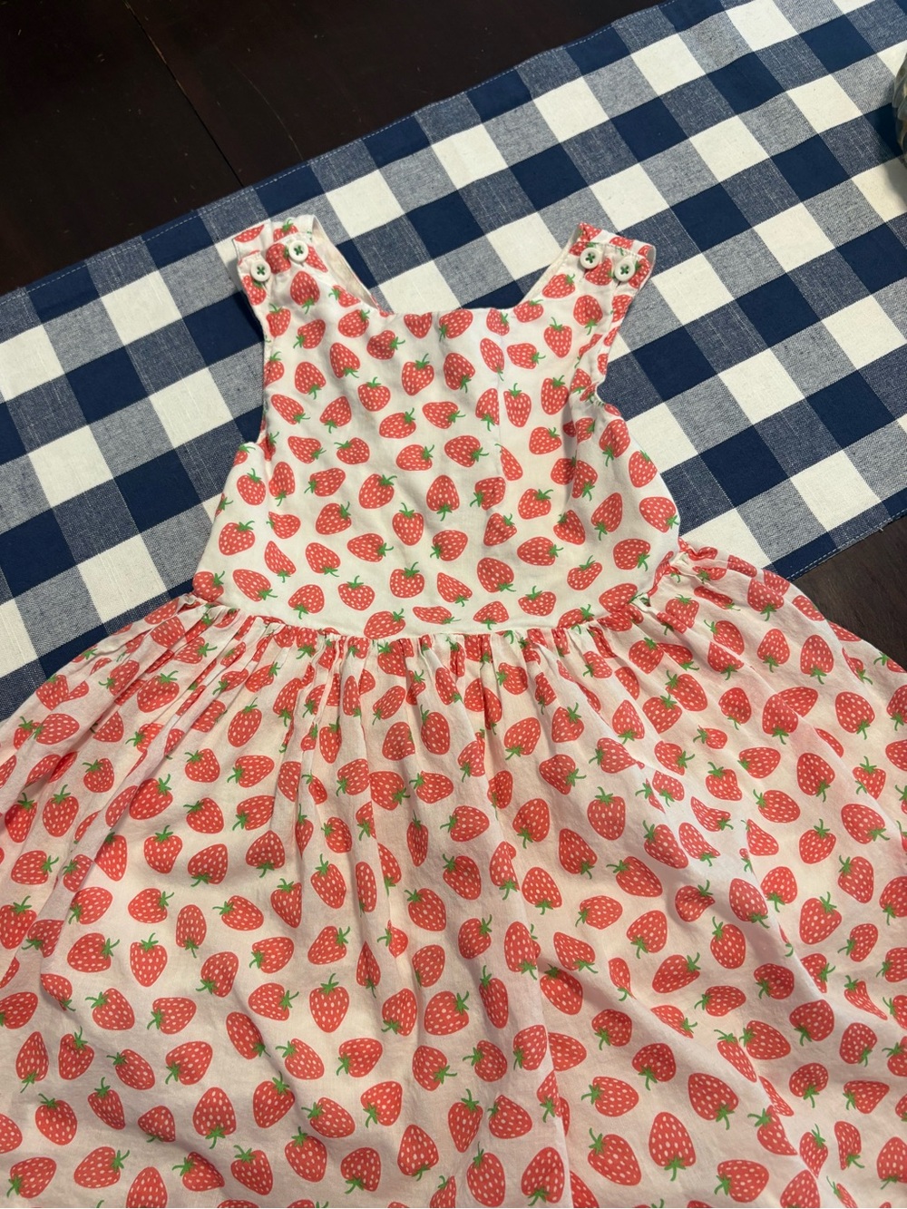 Mini Boden Dress, 6-7, strawberry dress
